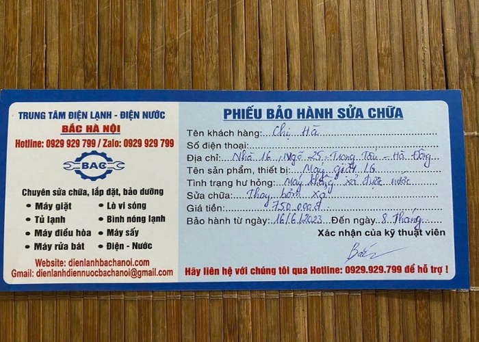 Sửa máy giặt LG