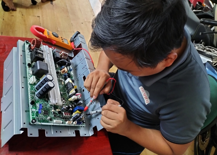 Sửa quạt hơi nước