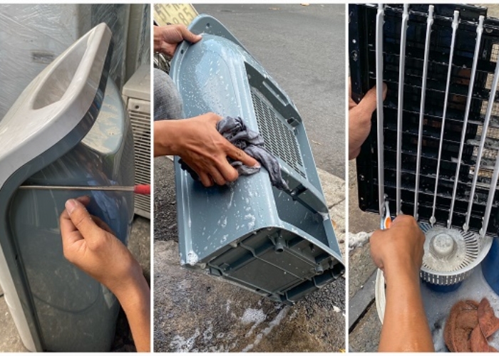 Vệ sinh quạt hơi nước